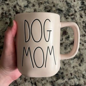 Rae Dunn Dog Mom pink mug